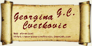 Georgina Cvetković vizit kartica